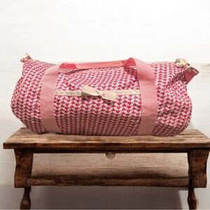 Avon Pink Heart Duffle Bag